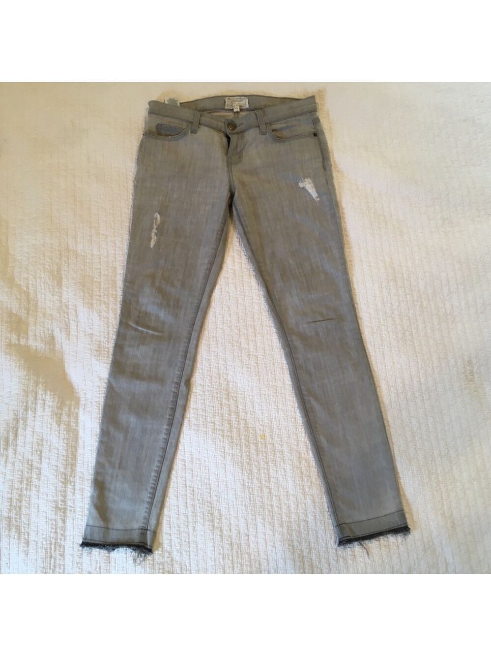 Anthropologie Current/Elliott Gray Denim Stiletto Jeans, Size 26 - Picture 3 of 16